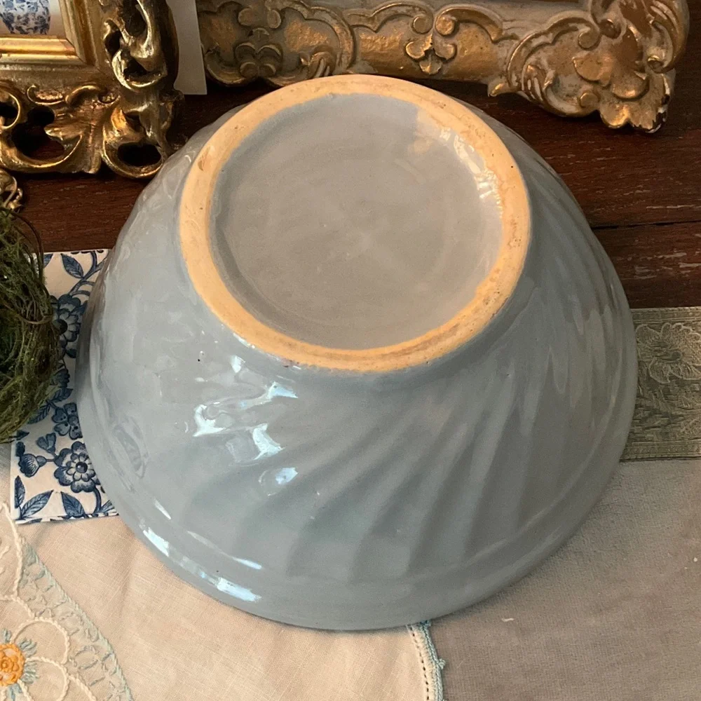 Elegant Stone Blue Ceramic Bowl - Picture 3 of 10